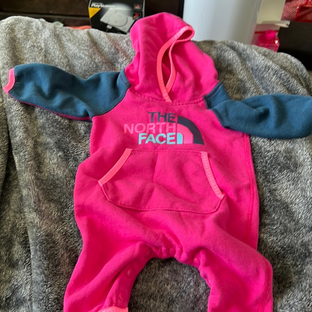 North Face 0-3 months romper